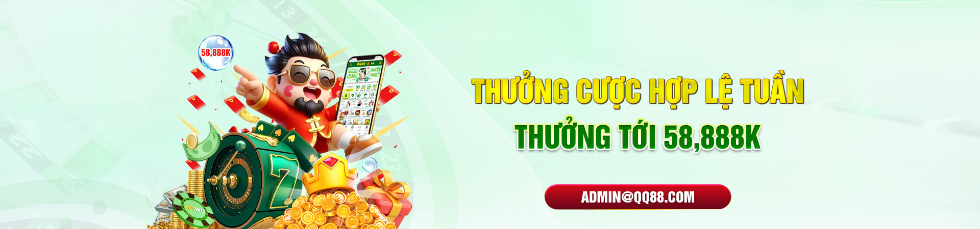 thưởng cược hợp lệ tuần- thưởng lên đến 58,888k